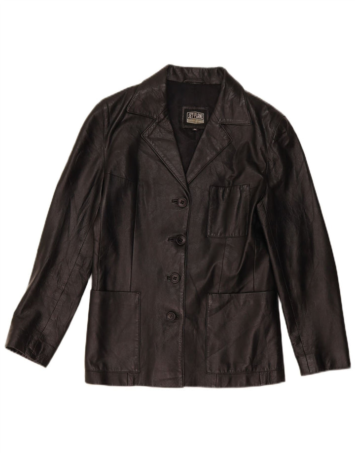 Giacca in pelle da donna Jet Plane IT 44 media nera