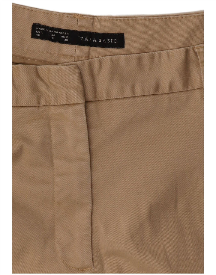 Pantaloni chino slim da donna Zara EU 40 medi W30 L25 Beige