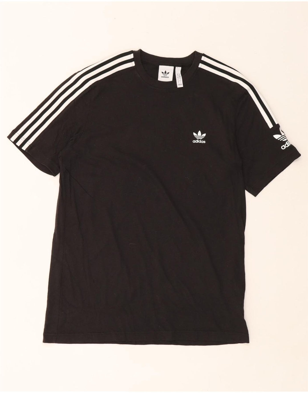 T-shirt Adidas da uomo Top Large in cotone nero