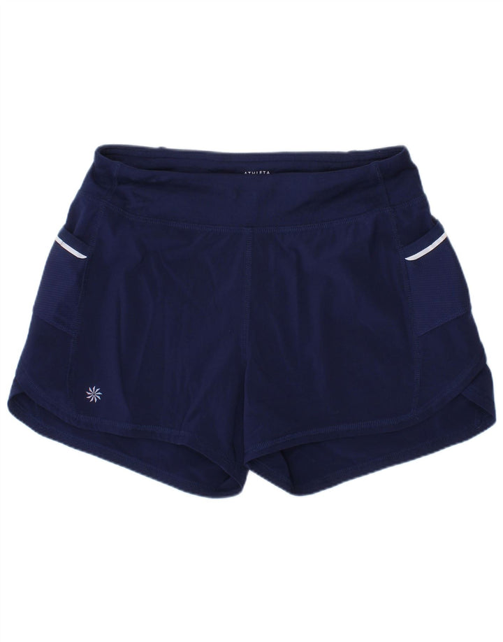 Pantaloncini sportivi per ragazze ATHLETA 11-12 anni, grandi, in poliestere blu navy