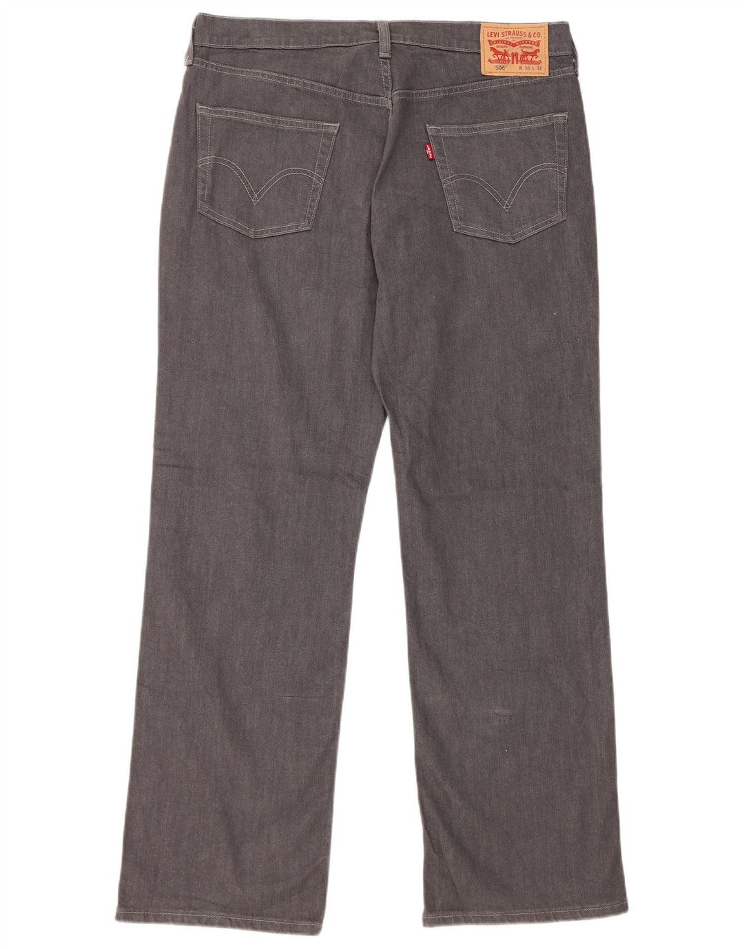 Levi's Uomo 506 Jeans dritti W36 L32 Cotone grigio