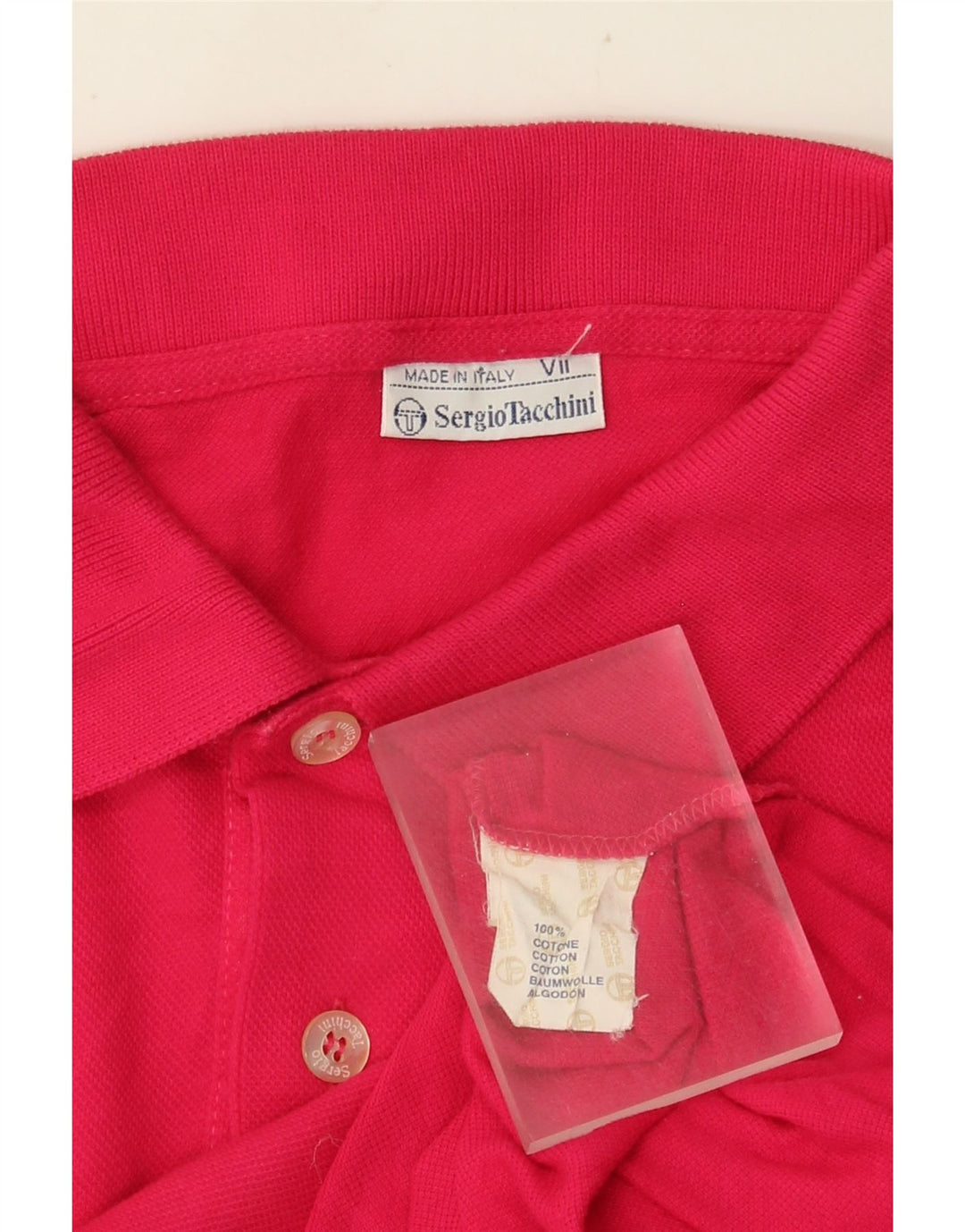 Polo Uomo Sergio Tacchini Grande Rosa In Cotone
