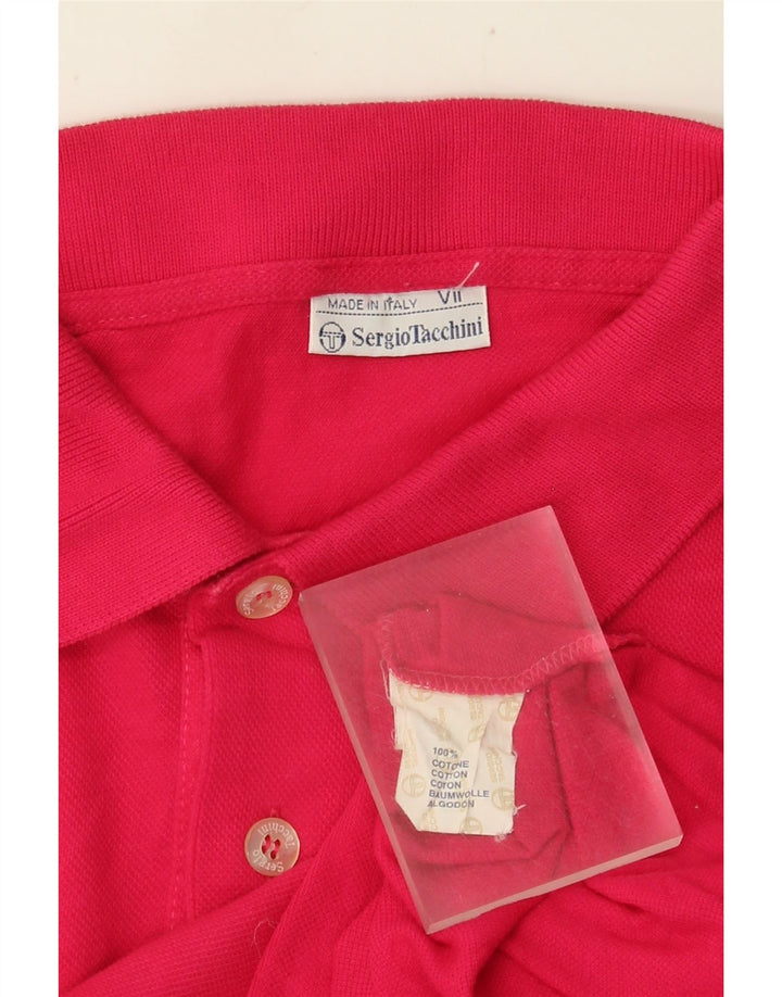 Polo Uomo Sergio Tacchini Grande Rosa In Cotone