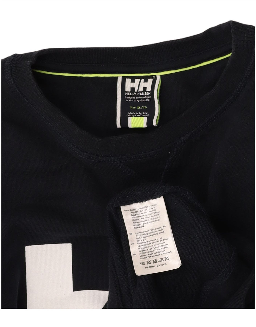 HELLY HANSEN Felpa grafica da uomo Maglione XL Cotone blu navy