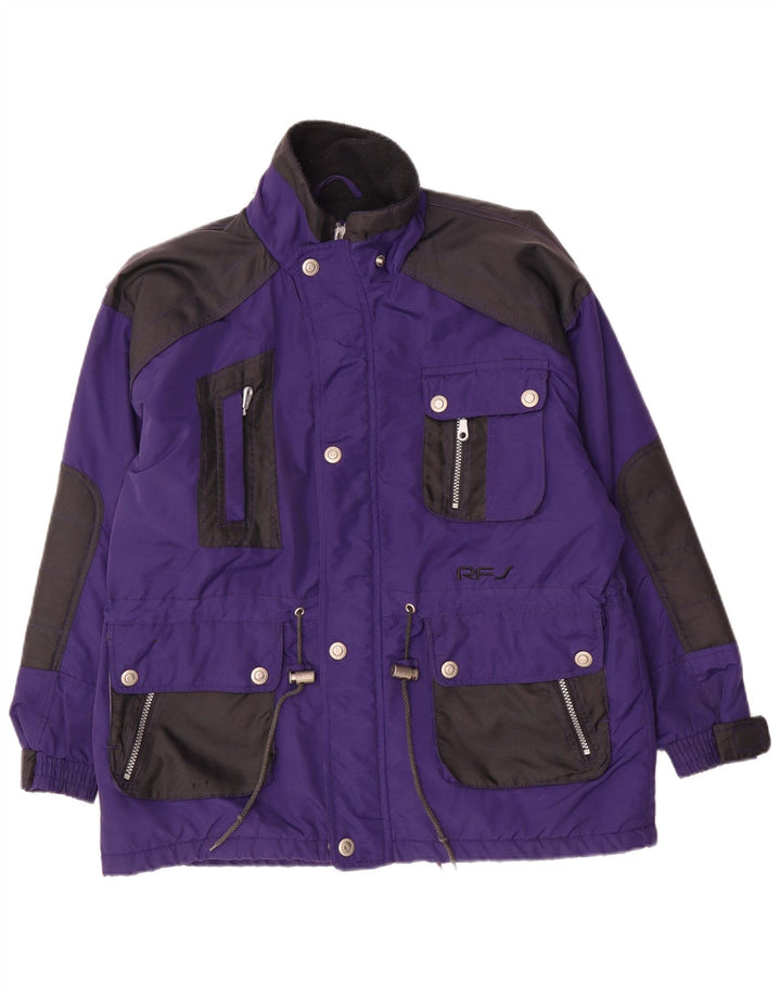 Giacca a vento Rodeo da ragazzo 11-12 anni in nylon color block viola
