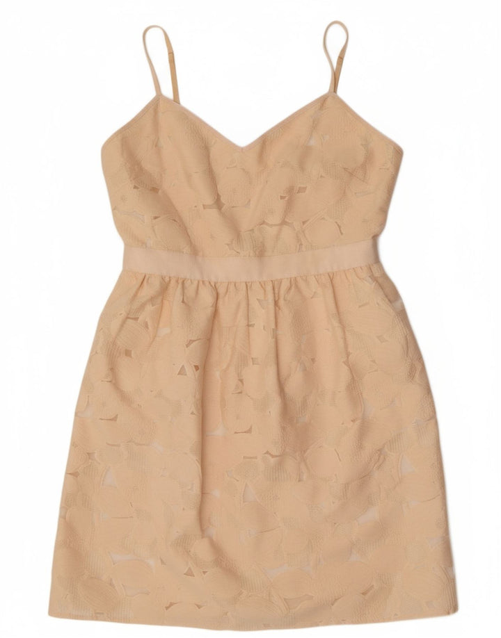 TED BAKER Womens Slip Dress Size 4 Large Beige