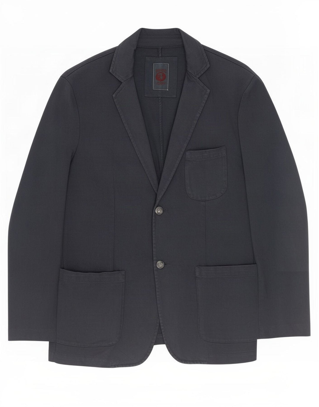 Giacca Blazer da Uomo a 2 Bottoni Trussardi EU 52 XL Blu Navy Cotone