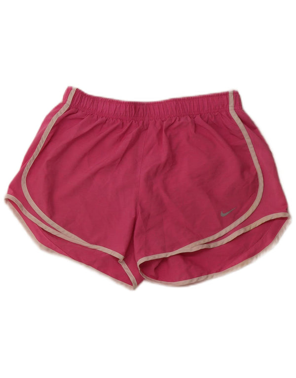 Pantaloncini sportivi NIKE da donna Dri Fit UK 12 poliestere rosa medio