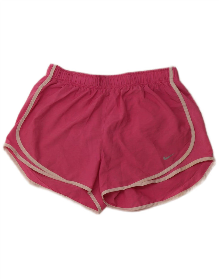 Pantaloncini sportivi NIKE da donna Dri Fit UK 12 poliestere rosa medio