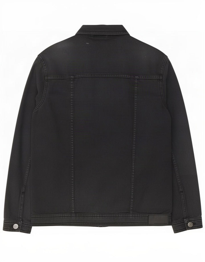 Giacca di jeans da uomo French Connection UK 38 cotone nero medio