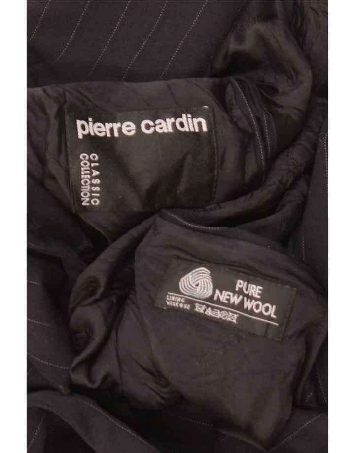 Giacca blazer doppiopetto da uomo Pierre Cardin UK 40 grande nera