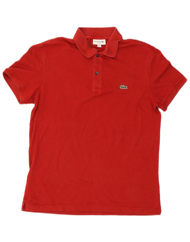 Polo da uomo slim fit Lacoste taglia 5 grande rossa