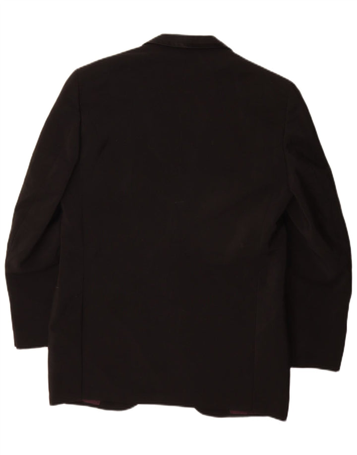 Giacca blazer da uomo a 1 bottone San Babila Milano UK 40 grande nera