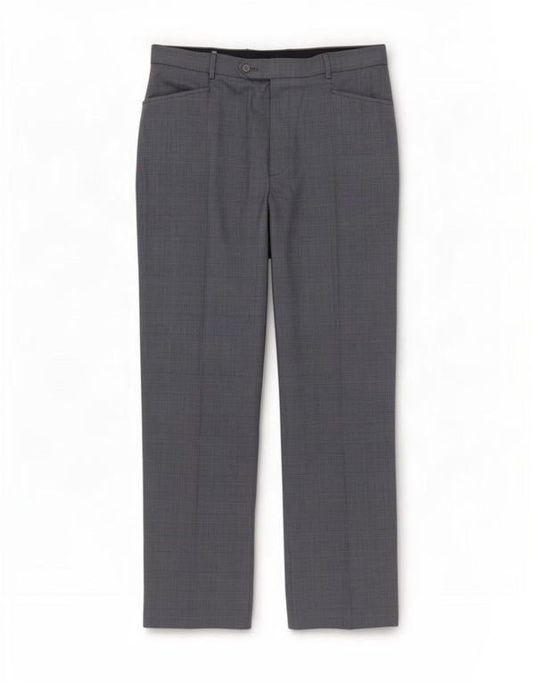 Pantaloni da completo da uomo Marks & Spencer Autograph W34 L31 pied de poule blu