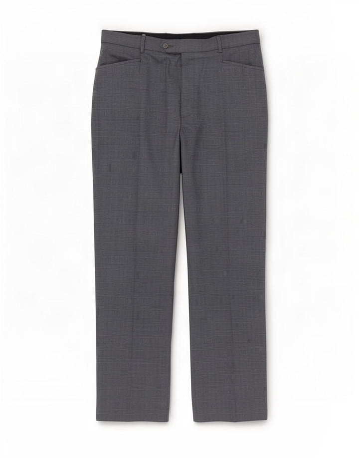 Pantaloni da completo da uomo Marks & Spencer Autograph W34 L31 pied de poule blu