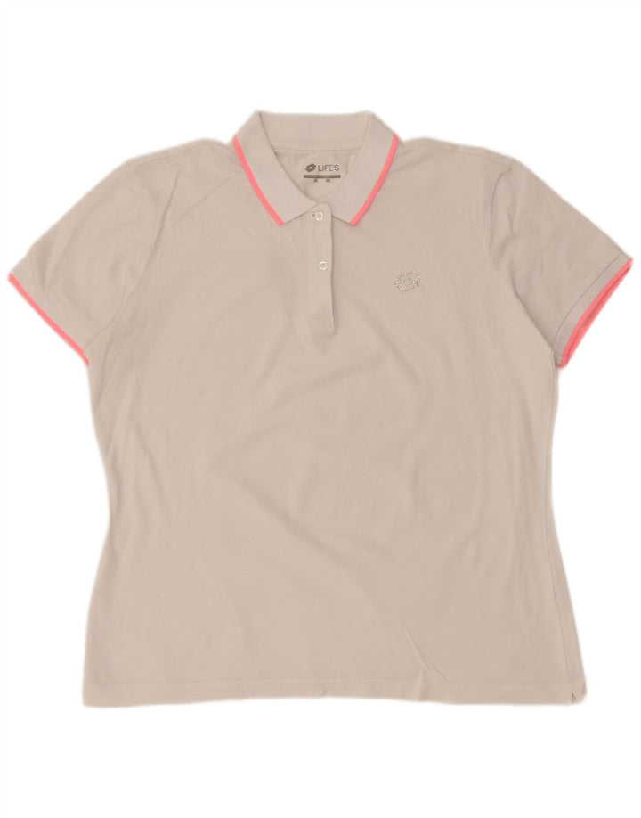 Polo da donna LOTTO UK 20 2XL Bianca