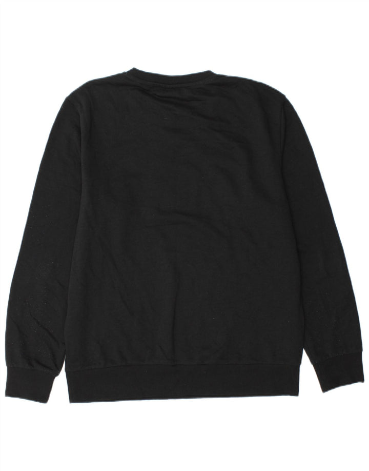 Jack & Jones Felpa grafica da uomo Maglione grande cotone nero