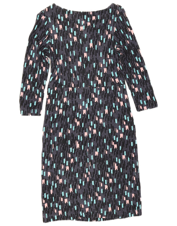 Abito tubino con maniche a 3/4 da donna White Stuff UK 6 XS Viscosa geometrica grigia