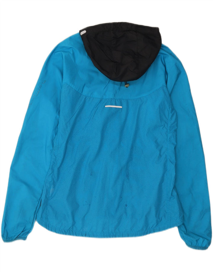 Giacca da ginnastica con cappuccio da donna Nike UK 14 blu medio