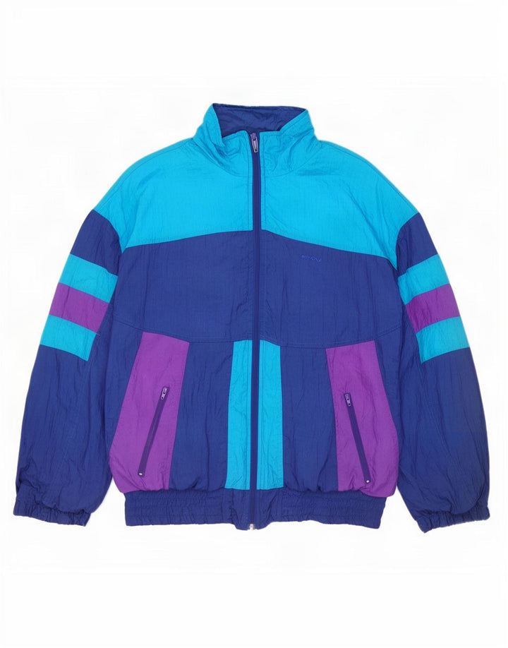 Giacca da tuta da uomo Erima color block blu medio