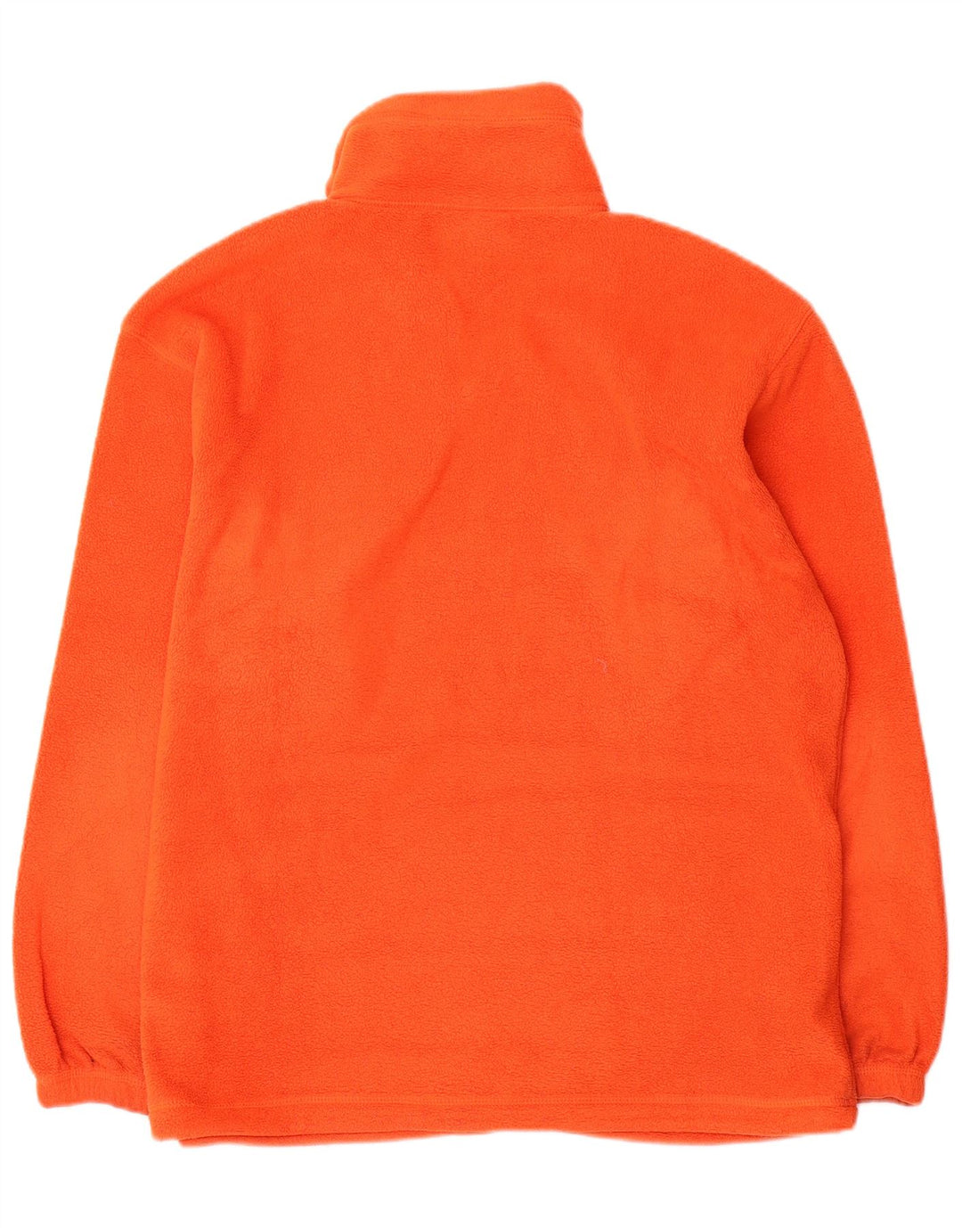 Maglione in pile da uomo Asics con zip e collo in poliestere arancione medio