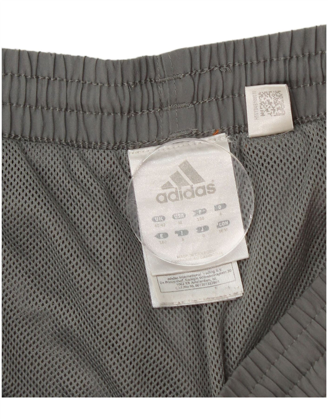 Pantaloni da tuta da uomo ADIDAS UK 40/42 Poliestere color block grigio medio