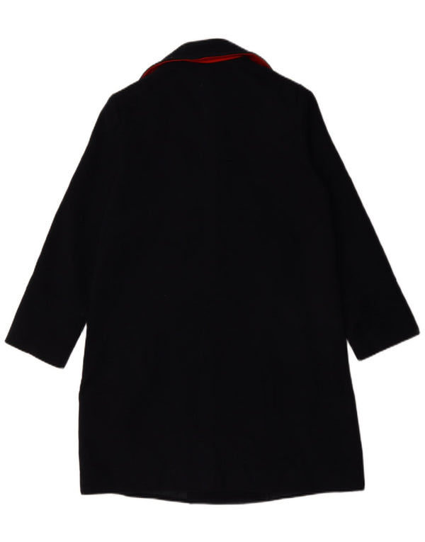 Cappotto doppiopetto oversize da donna Topshop UK 6 XS poliestere blu navy