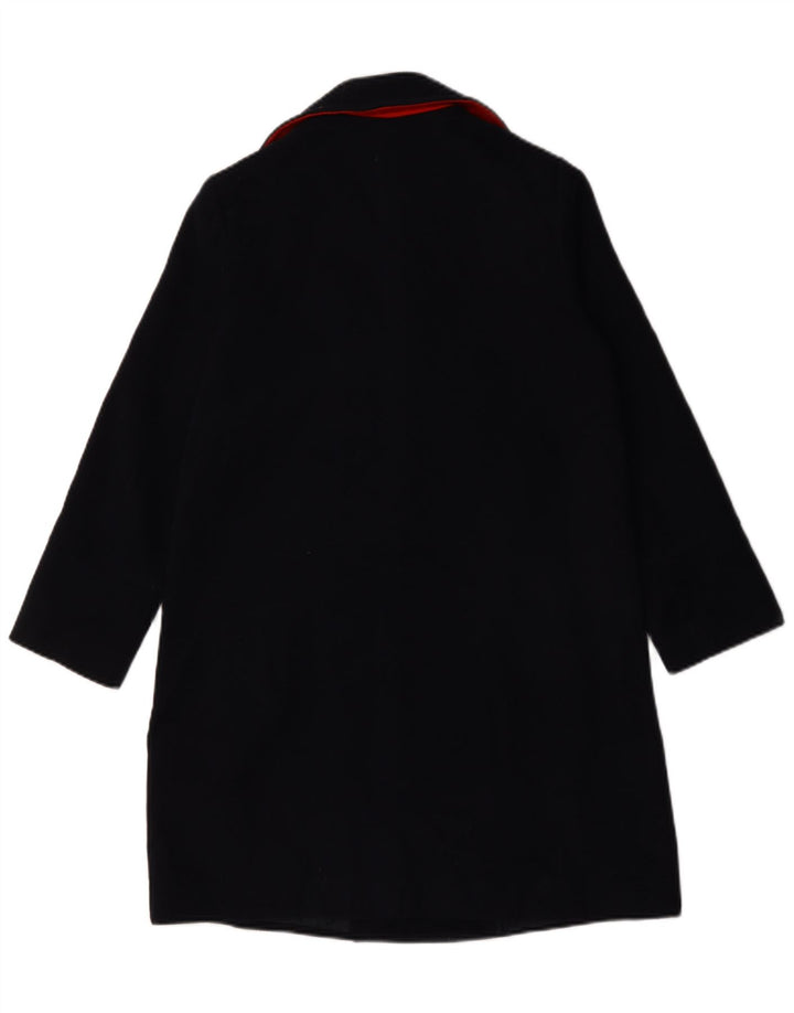 Cappotto doppiopetto oversize da donna Topshop UK 6 XS poliestere blu navy