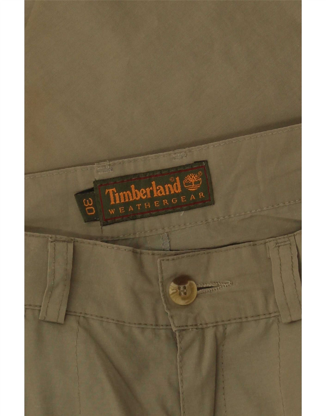Pantaloni cargo dritti da uomo Timberland W30 L30 kaki