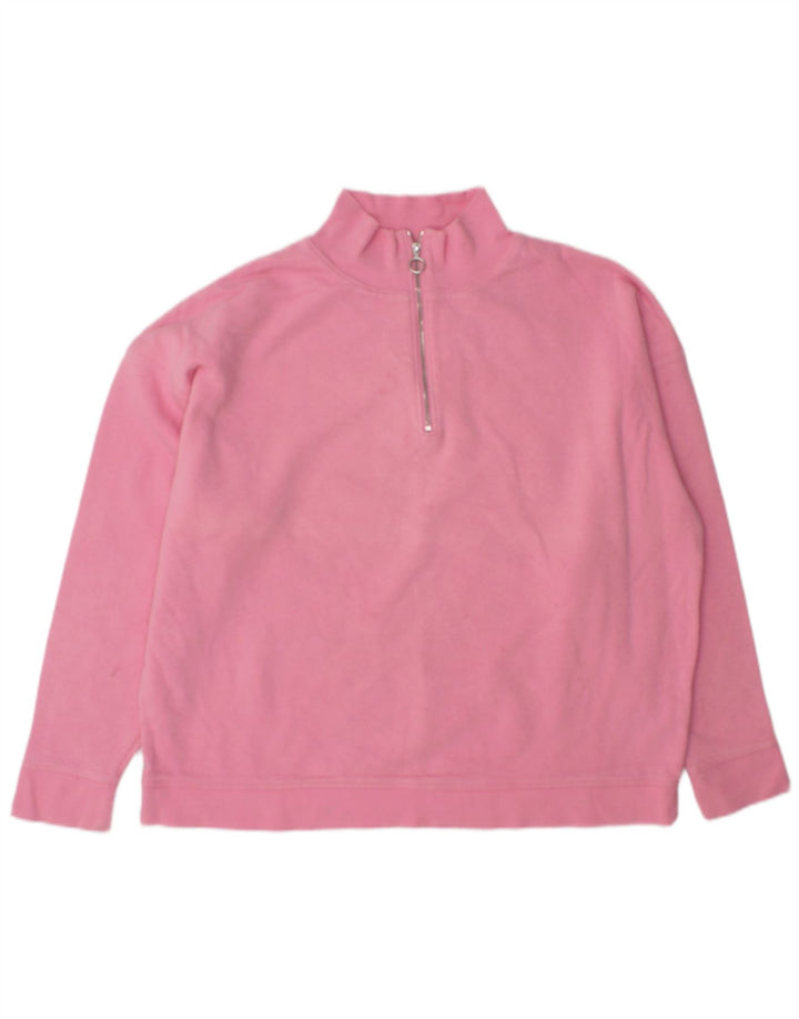 Felpa oversize da donna Marks & Spencer UK 14 grande rosa