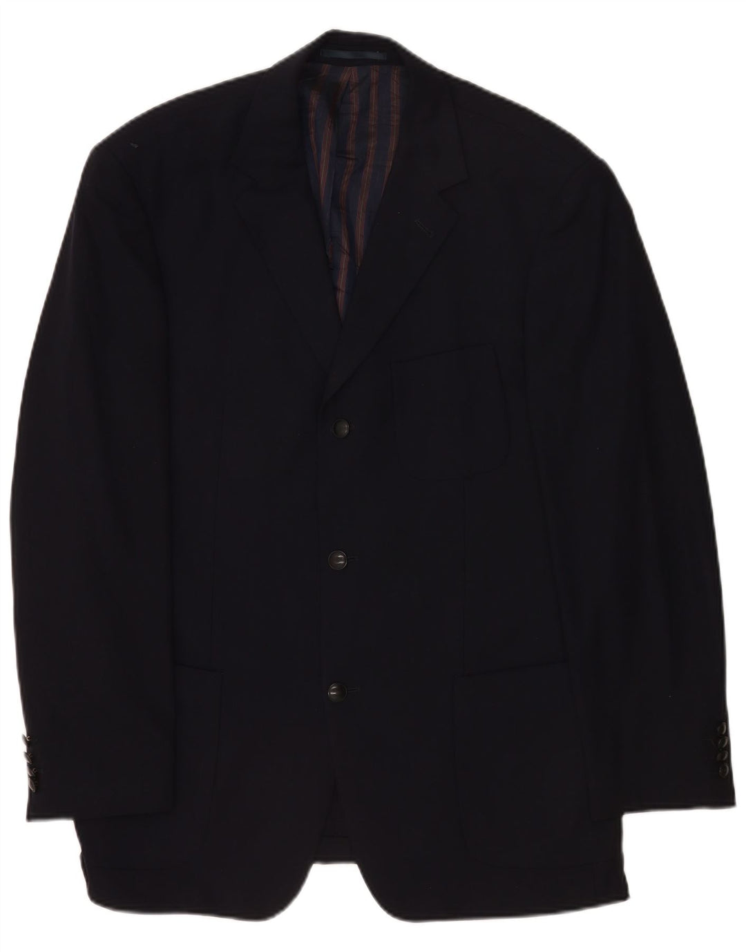 Giacca blazer da uomo a 3 bottoni Hugo Boss EU 52 XL Blu navy in lana vergine