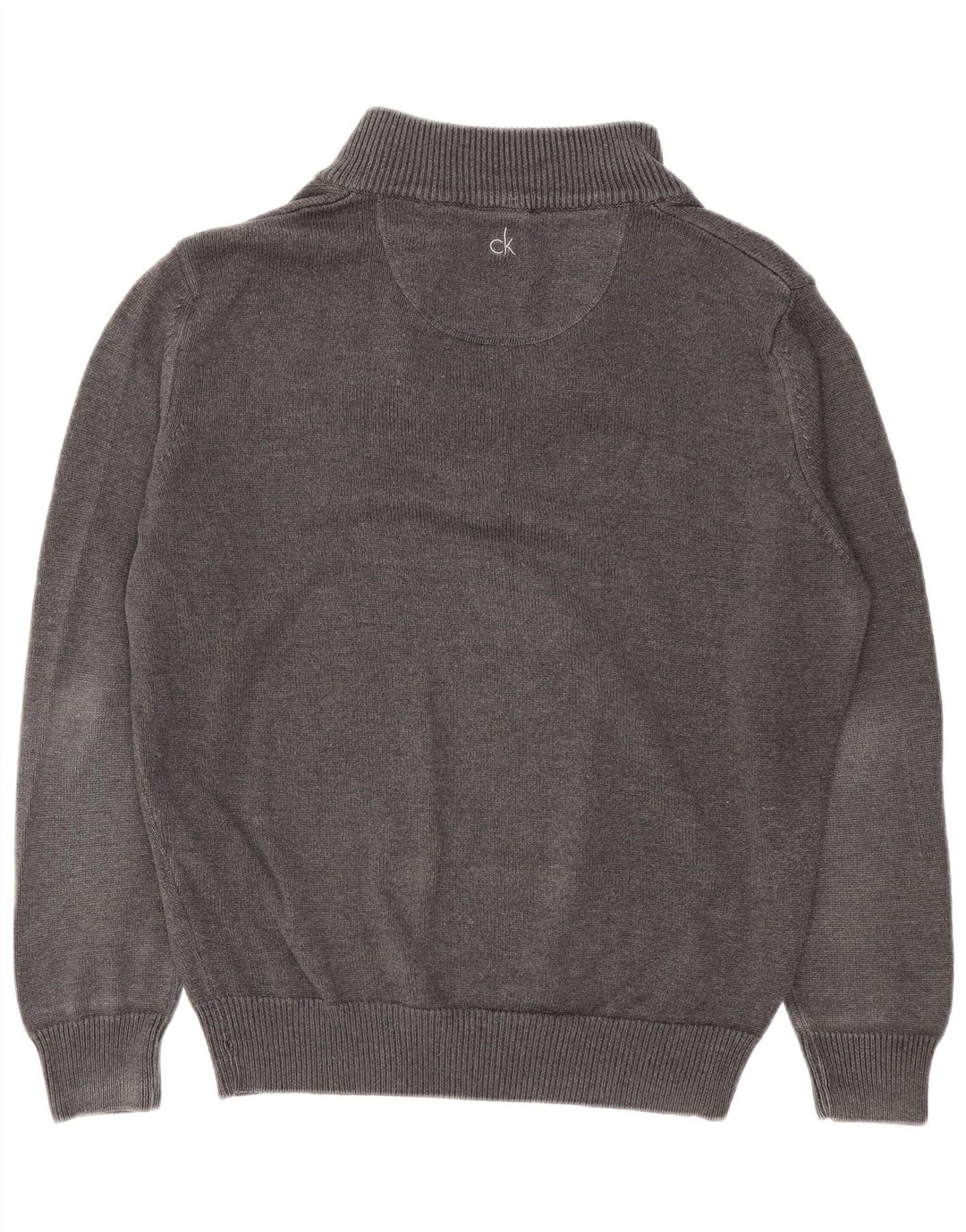 Maglione maglione con zip da uomo Calvin Klein XL in cotone grigio