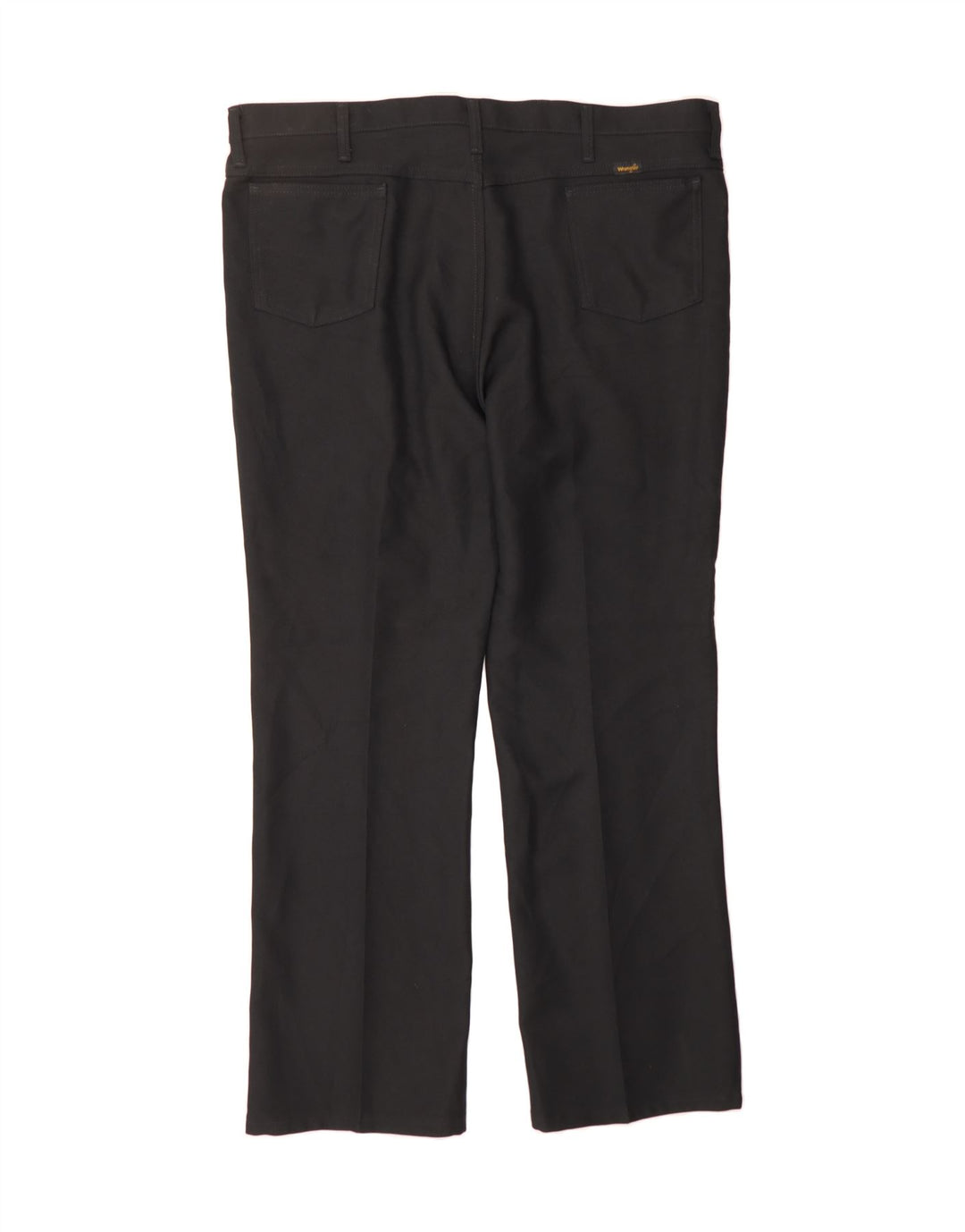 WRANGLER Mens Straight Casual Trousers W44 L32 Black Polyester Vintage Wrangler and Second-Hand Wrangler from Messina Hembry 