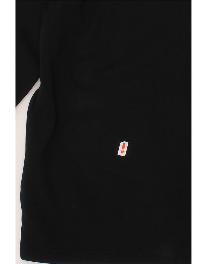 NIKE Boys Graphic Tracksuit Top Jacket 12-13 Years Large Black Polyester