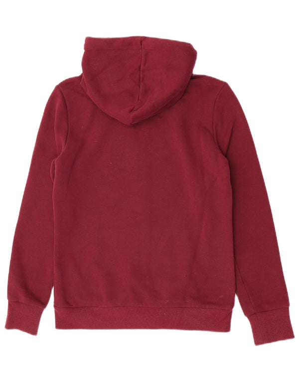 Felpa con cappuccio e zip grafica da donna Superdry UK 10 Small Maroon Cotton
