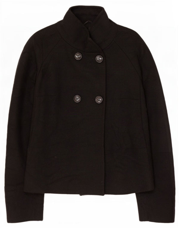 Caban Donna Benetton IT 46 Large Nero Lana