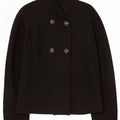 Caban Donna Benetton IT 46 Large Nero Lana