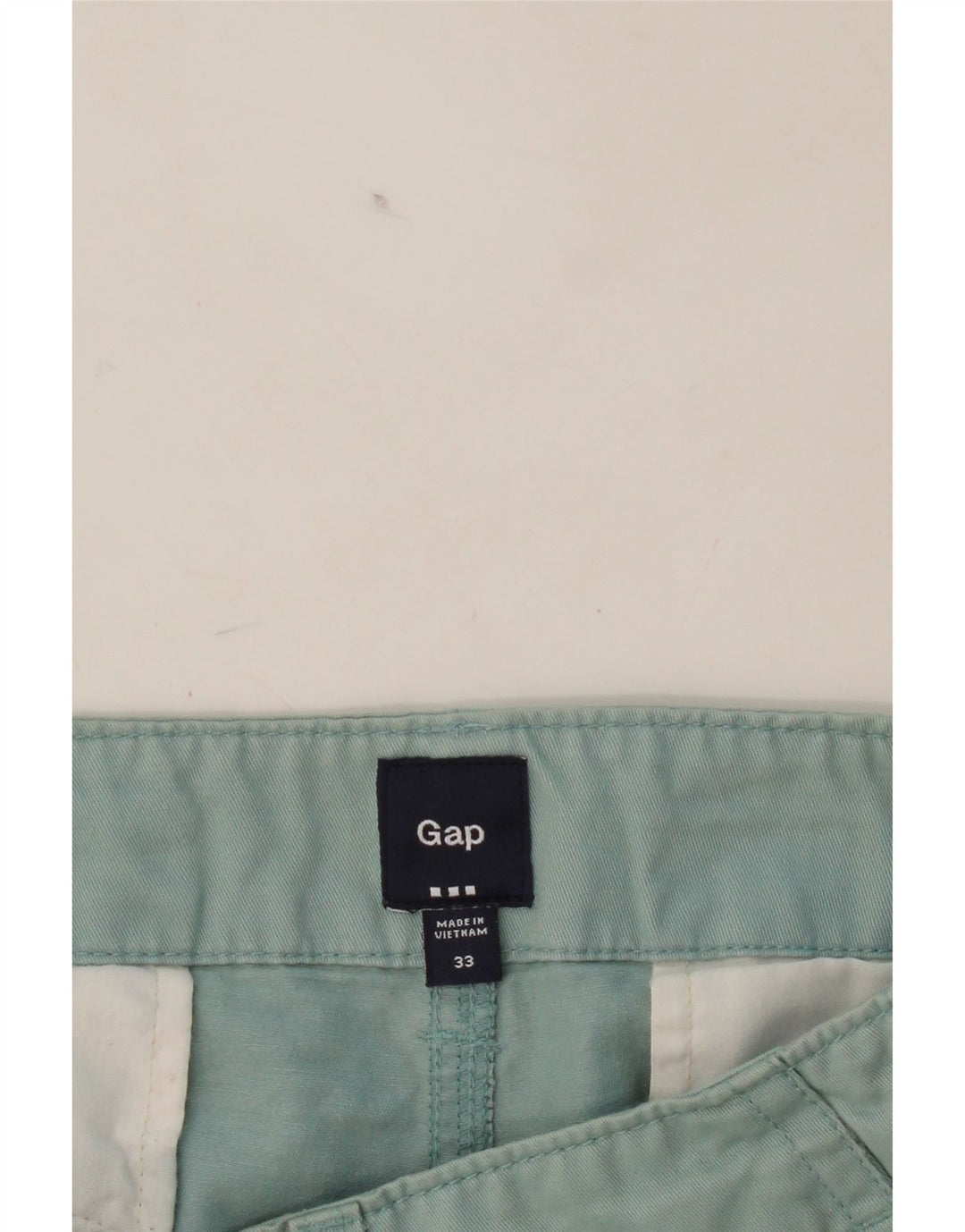 GAP Mens Chino Shorts W33 Medium  Green Vintage Gap and Second-Hand Gap from Messina Hembry 