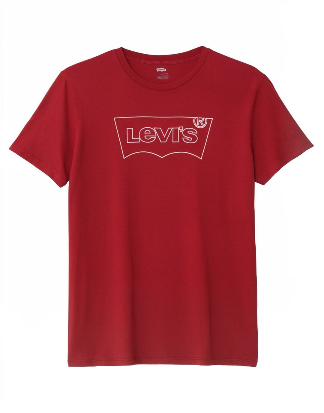 T-shirt grafica da uomo Levi's Top grande in cotone rosso