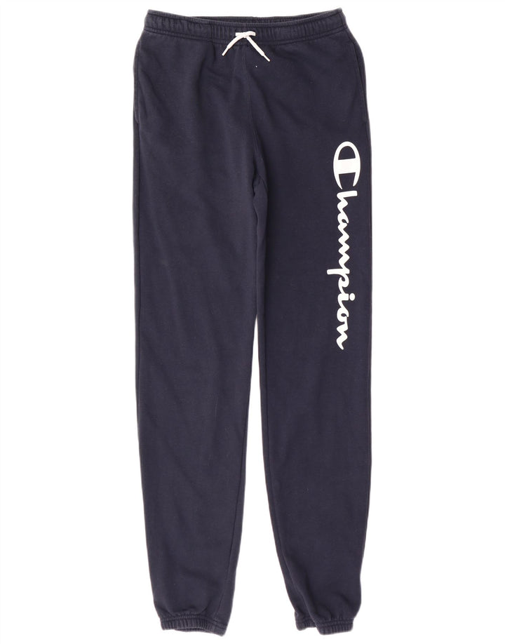 CHAMPION Pantaloni da tuta con grafica da ragazzo Joggers 13-14 anni Blu navy