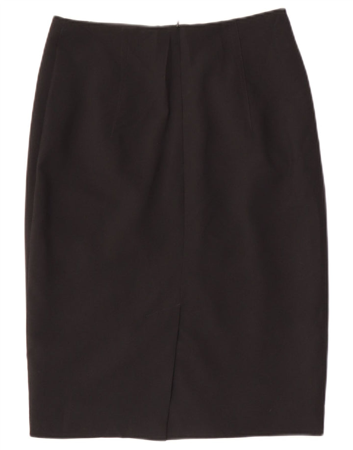 Gonna a tubino da donna Marks & Spencer UK 8 piccola W28 poliestere nero
