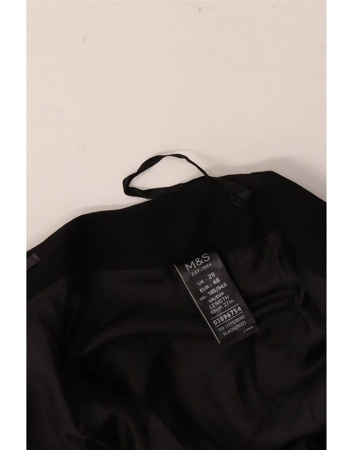 Gonna a tubino da donna Marks & Spencer UK 20 2XL W38 Poliestere nero