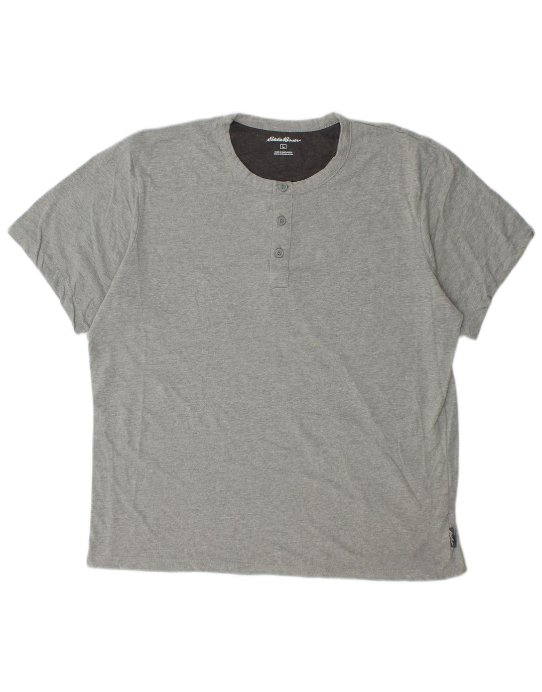 T-shirt da uomo EDDIE BAUER grande in cotone grigio