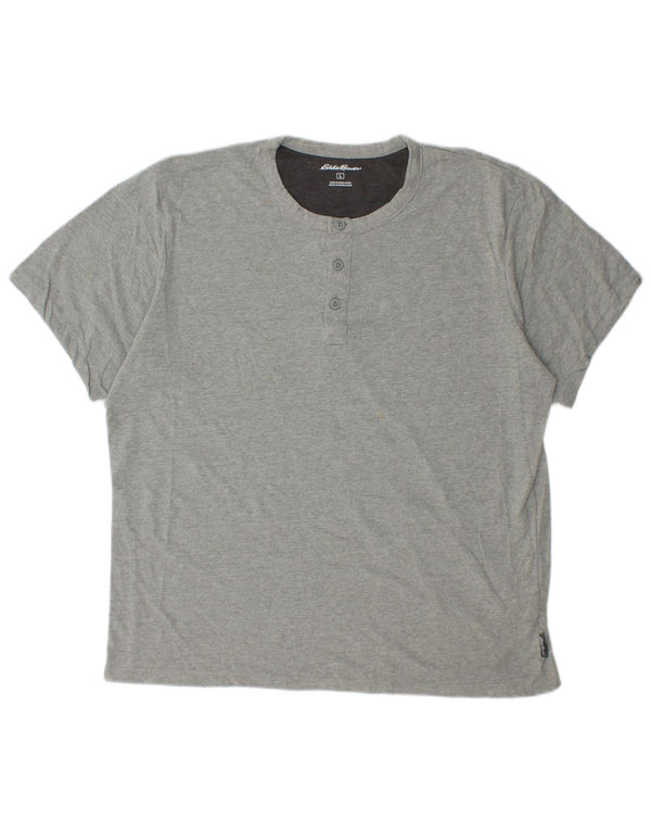 T-shirt da uomo EDDIE BAUER grande in cotone grigio