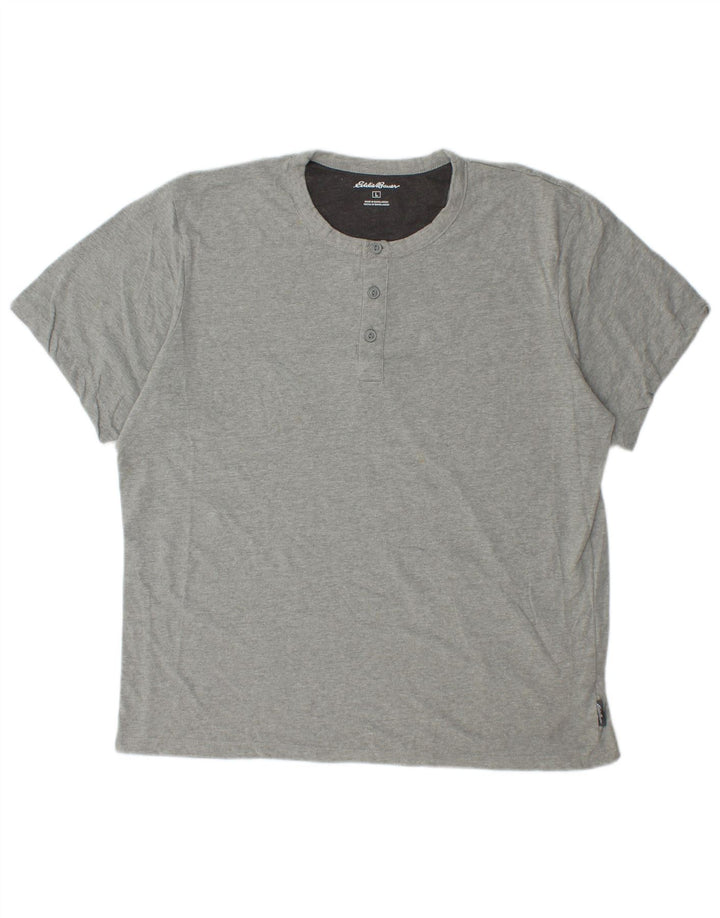 T-shirt da uomo EDDIE BAUER grande in cotone grigio