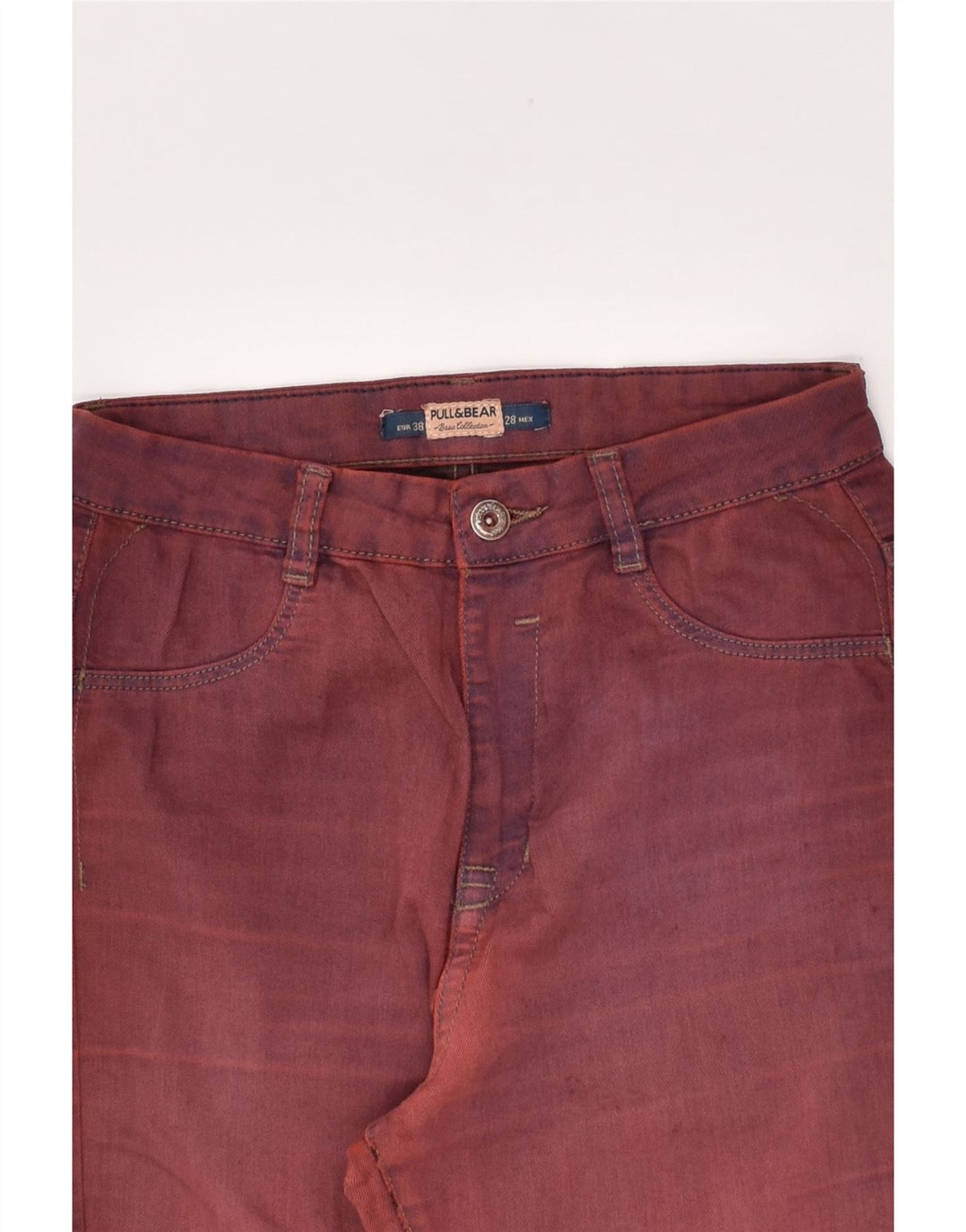 PULL & BEAR Womens Skinny Jeans EU 38 Medium W28 L30 Burgundy | Vintage Pull & Bear | Thrift | Second-Hand Pull & Bear | Used Clothing | Messina Hembry 