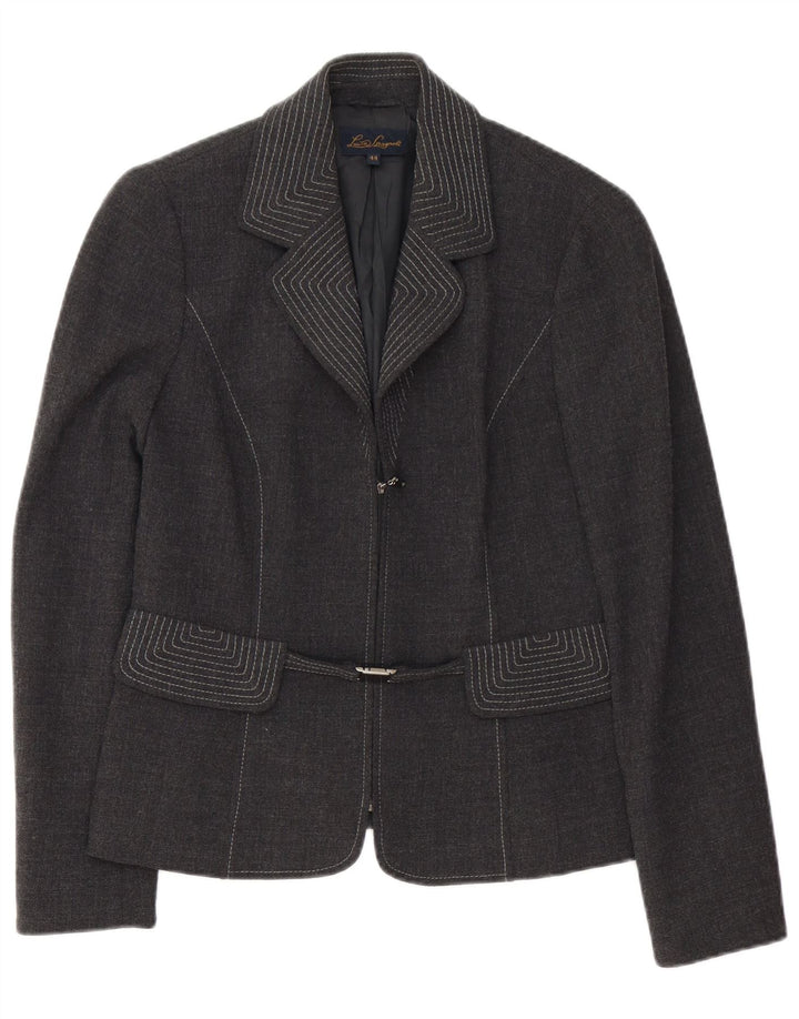 Giacca Blazer Donna Luisa Spagnoli IT 44 Grigio Medio Lana