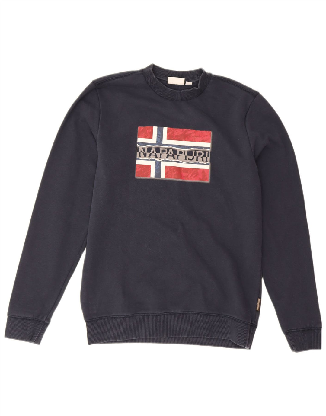 Felpa grafica da uomo Napapijri Maglione piccolo blu navy