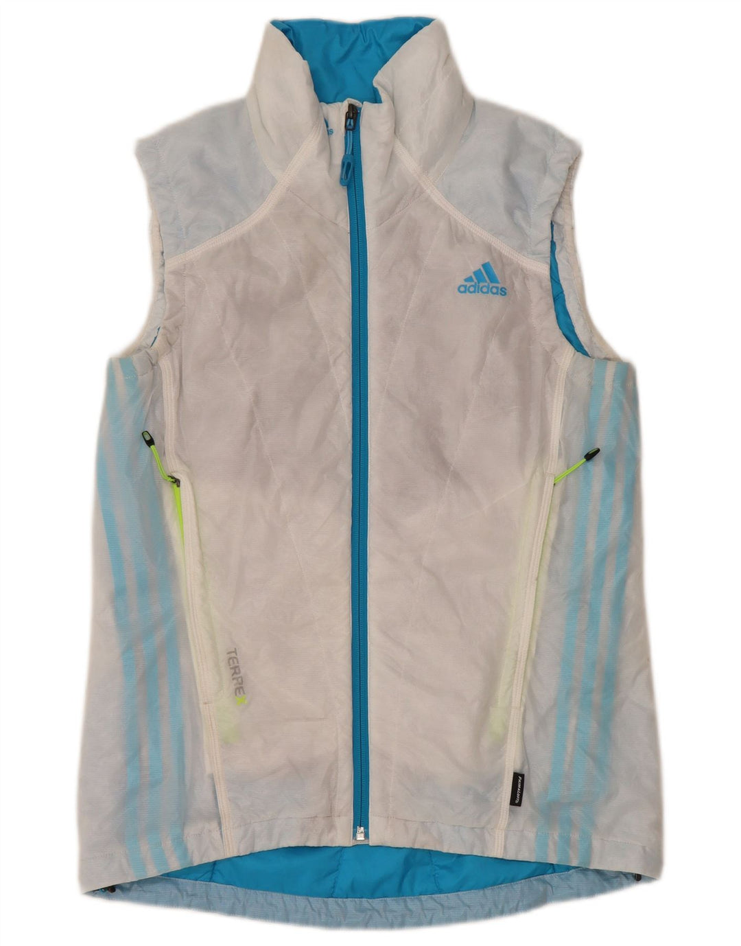 Gilet imbottito Adidas Terrex da donna UK 12 medio poliestere bianco