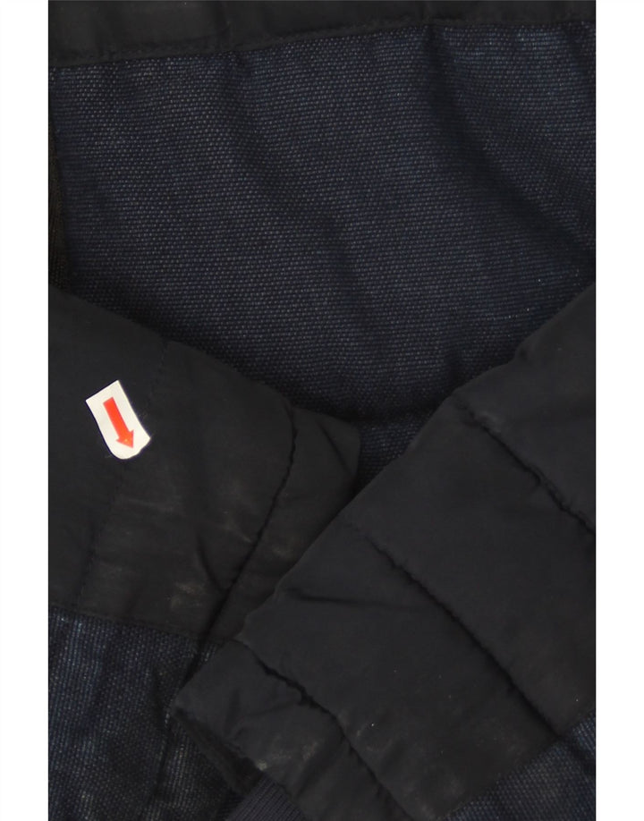 Giacca imbottita con cappuccio da uomo Zara UK 36 Small poliestere blu navy